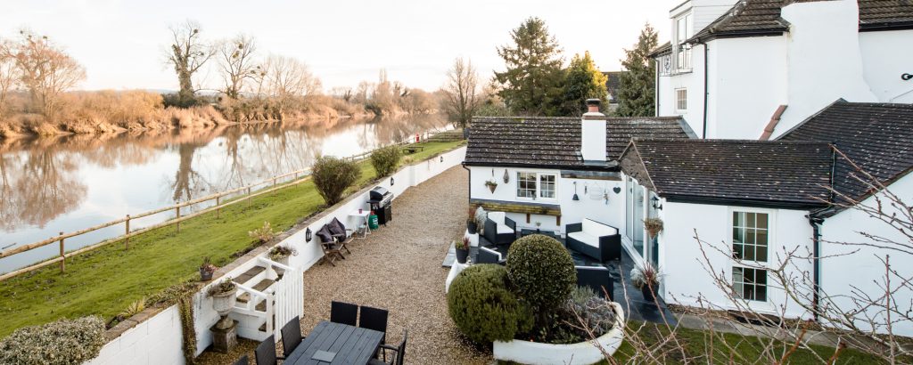 View of the River Severn from the annexe at Riverside Party House